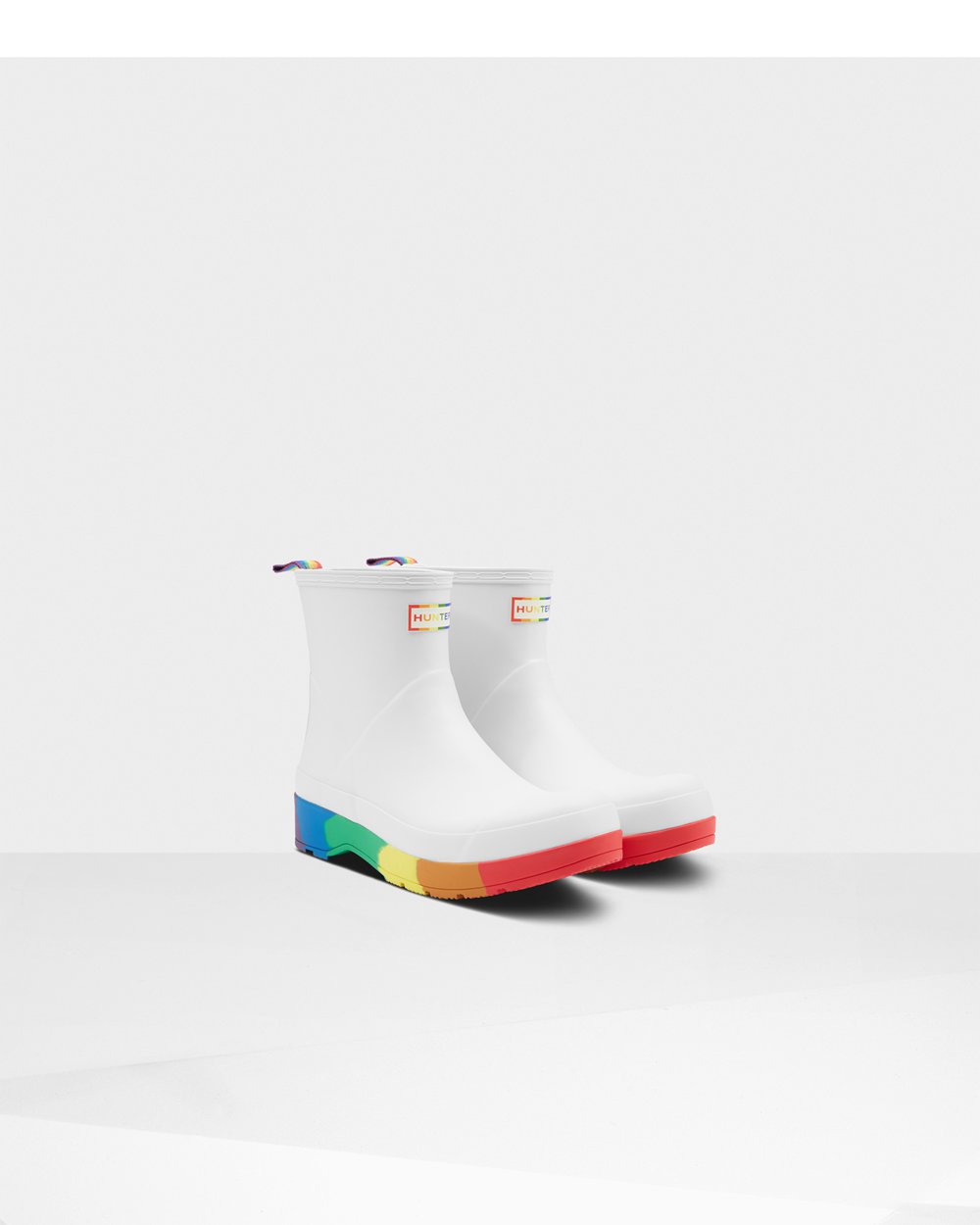 Play Botas Hunter Hombre - Original Pride Heeled Rain - Blancos - RTAWSXQ-72